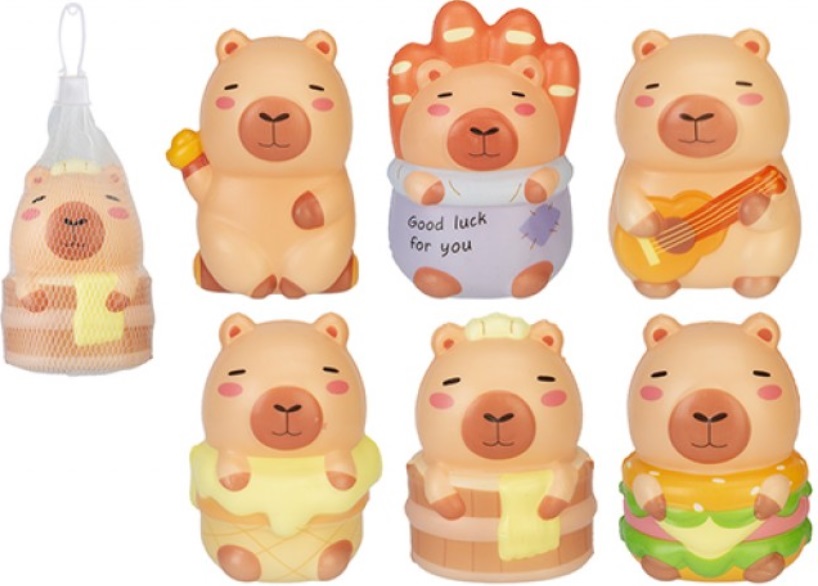 (Mis 0) CAPIBARA Kawaii Squishy 9,5cm -6ass…x12…x96